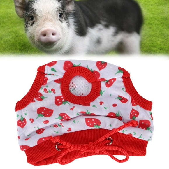 Dog Diapers Female, Strawberry Pattern Pigs Sanitary Underwear Cat Diapers Doggie Diapers For Female Dogs Reusable Pet Pigs Physiological Pants For Female Dog
