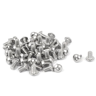 50-Pack M4 X 10mm Stainless Steel Button Head Screws – Hex Socket, Includes Wrench, Compatible With NINEBOT Max G30 & Furniture