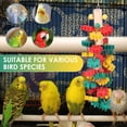 thumbnail image 5 of Threns Wood Bird Parrot Chewing Toy Add Fun Wood Block Tearing Toy Exercise Chewing Ability Parrot Cage Hanging Bite for Macaw Cockatoo, 5 of 10