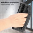 thumbnail image 6 of Nalacover for Samsung Galaxy Z Fold 5 Slim PU Leather Case with S Pen Holder Wristband Strap, Rugged Shockproof Anti-Scratches Protective Phone Cover for Samsung Galaxy Z Fold 5, Black, 6 of 10