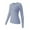 Light blue, variant on Long Sleeve T-Shirt for Women Under 20$, Sky Blue Long Sleeve Tee Girls Baberdicy Women's Spring And Autumn Leisure Loose Fit Tight Elastic Solid Long Sleeve Round Neck T Shirt Top