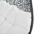 thumbnail image 6 of Modway Encase Swing Outdoor Patio Lounge Chair without Stand in Black/White, 6 of 8