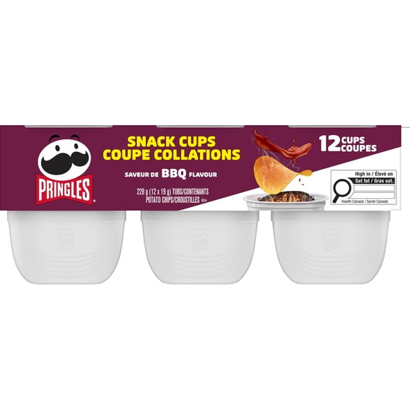 Pringles Snack Stacks BBQ Flavour Potato Chips 12 x 19g