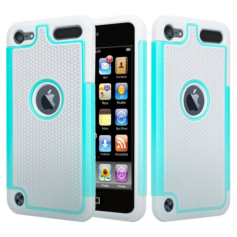Grondig transactie Arresteren iPod Touch 5 Case,iPod Touch 6 Case,Heavy Duty High Impact Armor Case Cover  Protective Case for Apple iPod touch 5 6th Generation - Mint - Walmart.com