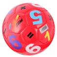 thumbnail image 3 of Shisuyan Ballons de Terrain de Jeu en Forme de Football Rouge 1Pcs 5.9x5.9x2.8in, 3 of 8