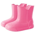 thumbnail image 6 of REDARER Kids Rain Boots for Boys & Girls - Mid Top Waterproof Shoes, Fashionable Solid Color for Spring/Summer, Comfortable Rubber Play Footwear - Rain Boots Kids,Color:2 Red Size:5-5.5 Years, 6 of 6