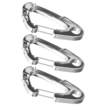 Mighty Paw Dog Tag Carabiner Clips, Carabiner Keychain, Dog Tag Clip for Tags and Keys, 3 Pack