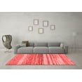 thumbnail image 3 of Ahgly Company Machine Washable Indoor Rectangle Abstract Red Modern Area Rugs, 8' x 10', 3 of 4