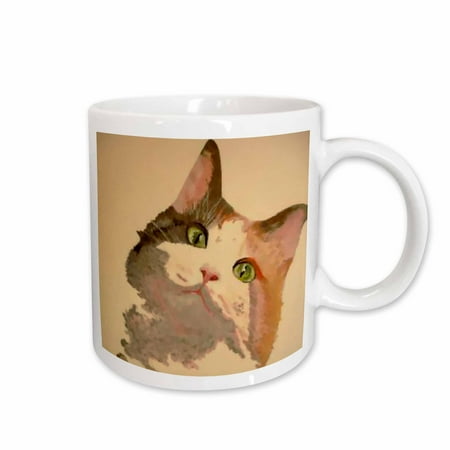 

3dRose Cat Tabby Cat Ceramic Mug 11-ounce