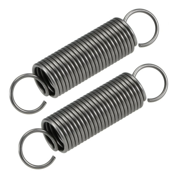 2mm x 20mm x 90mm Extended Compression Spring ,17.3Lbs Load Capacity,Grey 2pcs