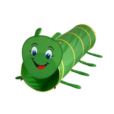GigaTent Pop Up 6 Feet Long Caterpillar Play Tunnel For Pets &amp; Kids