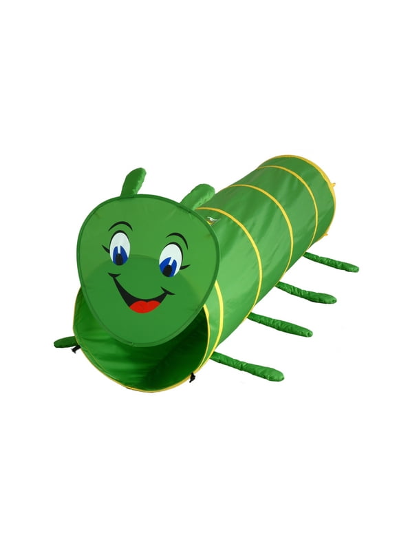 GigaTent Pop Up 6 Feet Long Caterpillar Play Tunnel For Pets & Kids