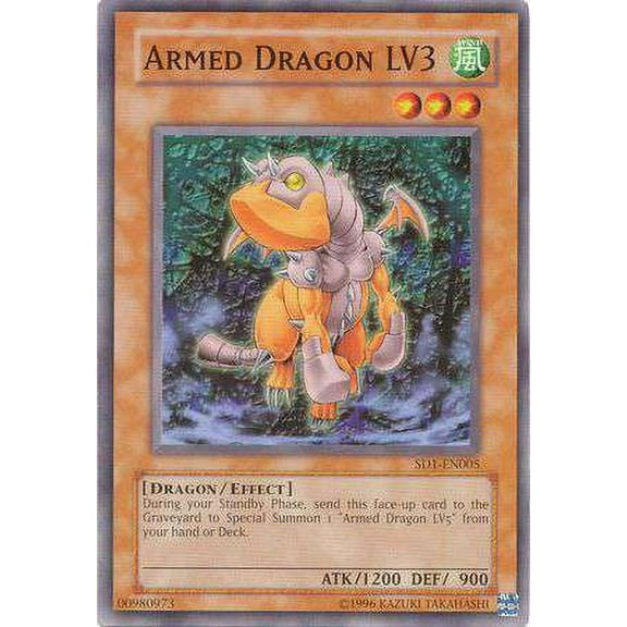 YuGiOh Structure Deck: Dragon's Roar    Armed Dragon LV3 SD1-EN005