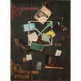 thumbnail image 3 of John Frederick Peto 19x24 Black Modern Framed Museum Art Print Titled - Hsp's Rack Picture (circa 1900), 3 of 5