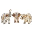 thumbnail image 3 of EeaseMX 3 estatuas de elefante de resina, delicadas esculturas de elefante de la fortuna, estatuas artísticas., 3 of 8