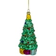 thumbnail image 3 of Northlight 5" Shiny Green Decorated Christmas Tree Hanging Glass Ornament, 3 of 5
