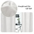 thumbnail image 5 of H.VERSAILTEX Linen Blended Curtains Grommet Semi-Sheer Curtains Light Filtering Panel Drapes for Bedroom, 2 Panels, 52" x 84", Off White, 5 of 7