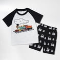 thumbnail image 2 of TOWED22 Toddler Baby Boy Summer Clothes Retro T-Shirt + Stretch Shorts Set 6 12 18 24 Months 2T 3T(Grey,3-4 Years), 2 of 9