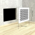 thumbnail image 2 of Acrylic Air Vent Cover Hexagon Pattern Air Vent Covers Register Overall White Finish Decorative Covers Decorative White Register Grille for Walls & Ceilings 7.8" x 7.8" DIY, 2 of 9