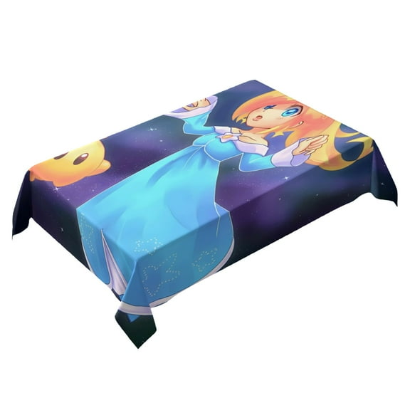Princess Rosalina Themed Square Tablecloth 54 * 72 Inches Durable Stylish