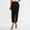 🔥 Black, variant on Office Pencil Skirt High-Waist Tailored Slim Fit With Side Pocket And Front Slit Professional Knee-Length Wool Blend For Business Meetings Workwear And Evening Styling Transitional Season