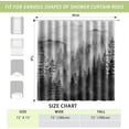 thumbnail image 5 of Foggy Mountain Shower Curtain Sets ature Woodland Forest Shower Curtains with 12 Hooks (Forest, 72" x 72"), 5 of 6