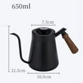thumbnail image 2 of Hand Pour over Kettle Wooden Handle Hand Pour over Kettle Narrow Mouth Kettle Drip Coffee Hand Pour over Kettle D, 2 of 6