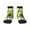 3 Black, variant on Avocado with Glasses Pattern Quarter Crew Socks,Toe Seamed Ankle Socks,Cotton Cushioned Breathable Athletic Crew Sports Socks