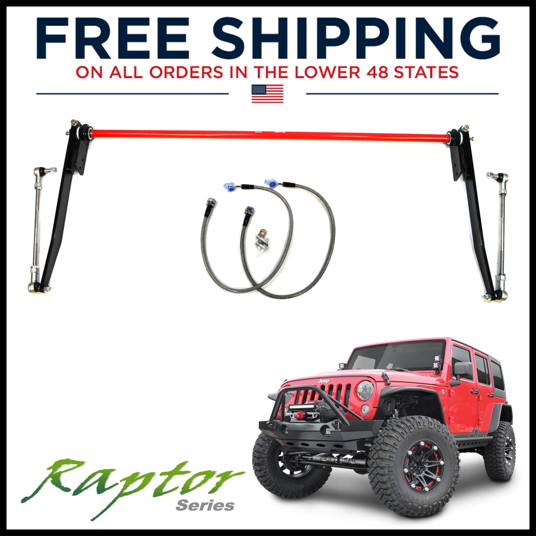 Raptor Series 170107-405500 Rear Adjustable Sway Bar Kit ...