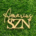 thumbnail image 4 of Cake Topper Snvpnyd Acuario Dorado de Acrílico 10 x 7 cm, 4 of 5