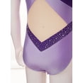 thumbnail image 6 of iiniim Gymnastics Leotard Girls Dance Sleeveless Tank Ballet Unitard One-Piece Bodysuit A Purple 8, 6 of 7