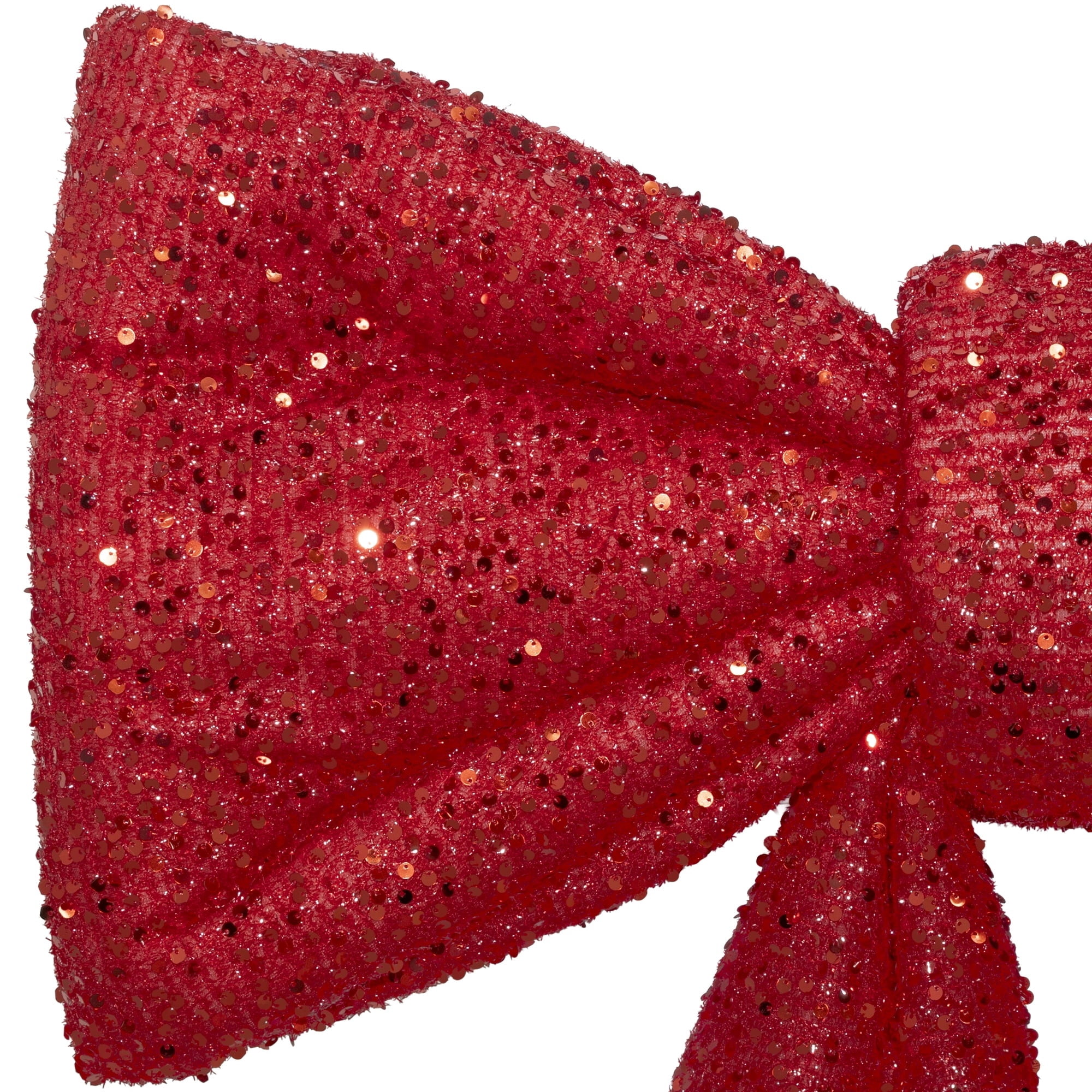 Red Sequin Decorative Christmas Bow, 28", by Holiday Time