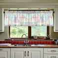 thumbnail image 3 of Yayeee Kitchen Curtains Set of 2 Light Filtering 57"x24" Over Sink Window Panels, Purple Geometric, 3 of 7
