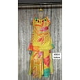 thumbnail image 3 of DWEEP SARA Girls' Festive Floral Printed Yellow Sharara Set – 7-8 Y(28), 3 of 7