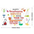 thumbnail image 3 of shiyou-Happy Housekeeping Week Banner Backdrop Thank You for All You Do Party Decorations Housekeeping Appreciation Week Decor Photo Backdrop 70.8x43.3, 3 of 4