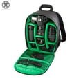 thumbnail image 3 of Luxtrada Waterproof Deluxe Camera/Video Padded Backpack for SLR / DSLR Cameras Photographer (Green), 3 of 9