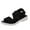 Black, variant on asdoklhq Slippers for Women Summer,Women's Solid Casual Vacation Open Toe Flat Beach Sandals