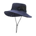 thumbnail image 2 of RYDCOT Wide Brim Sun Hat Men Women, Fishing Hats Sun UV Protection, Mens Hiking Bucket Hat Sai Beach Boonie Hat, UPF 50+ Navy, 2 of 3