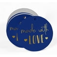 thumbnail image 2 of Inkdotpot 50 Pack Made With Love Text Favor Paper Tags Craft Real Gold Foil Hang Tags, 2 of 6