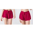 thumbnail image 3 of Shorts Athlétiques Décontractés pour Femmes, Haute Élasticité et Doux, Shorts Courts pour Vélo, Cyclisme, Randonnée, L Rose Fluorescent, 3 of 5