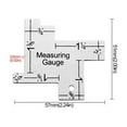 thumbnail image 2 of Precision Seam Measuring Gauge Metal Quilting Tailor Ruler Template Sewing DIY C, 2 of 6