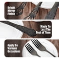 thumbnail image 4 of AMERTEER 20Pcs Silverware Set Stainless Steel Flatware Set Retro Royal Western Tableware Cutlery Set with Cutter Spoon Fork Anti-Rust Kitchen Utensils Dishwasher Safe for Home Kitchen, 4 of 8