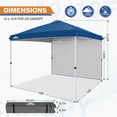 thumbnail image 5 of EAGLE PEAK 10 x 10 Pop up Canopy Tent, Instant Outdoor Folding Shelter,Dark Blue, 5 of 9