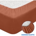 thumbnail image 4 of Piece Terracotta Bed Sheets Set Extra Soft Brushed Microfiber Bedding Rust Sheets Deep Pocket Wrinkle & Fade (Queen Burnt Orange), 4 of 6
