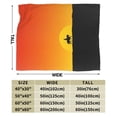 thumbnail image 3 of ZICANCN Cowboys Sunset Horse Anti-Pilling Flannel Bed Throw Blankets - Couch-Ultra-Soft Micro Fleece Sofa Bed Camping Travel Blanket for Adults 40"x30", 3 of 8