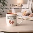 thumbnail image 5 of Triple Gifffted Promoted to New Grandma to Be Coffee Mug, First Time Grandparent Pregnancy Announcement Gift Idea, Baby Reveal Surprise, Christmas Day, Est 2026, 13oz Ceramic, 5 of 6