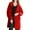Red, variant on Niaviben Women's Long Trench Coat Plus Size Windbreakers for Women Windproof Jacket Women Ladies Jackets Womens Fall Jackets Womens Trench Coat Casual Jackets for Women Black L
