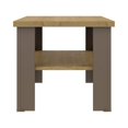 thumbnail image 2 of HomeRoots 490415 35 in. Natural & Brown Rectangular Coffee Table with Shelf, 2 of 3