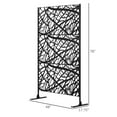 thumbnail image 6 of Spaco 6.5FT Decorative Outdoor Privacy Screen, See-Through Outdoor Divider/Separator with Twisted Branch Motif for Fun Shadows or Climbing Plant Trellis, Fence Panel, Black, 6 of 11