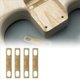 thumbnail image 4 of 12PCS Placa de Cuello de Guitarra Junta de Guitarra Reemplazo de Accesorios de Junta de Refuerzo de CuñA de Cuello de Guitarra (Dorado), 4 of 6